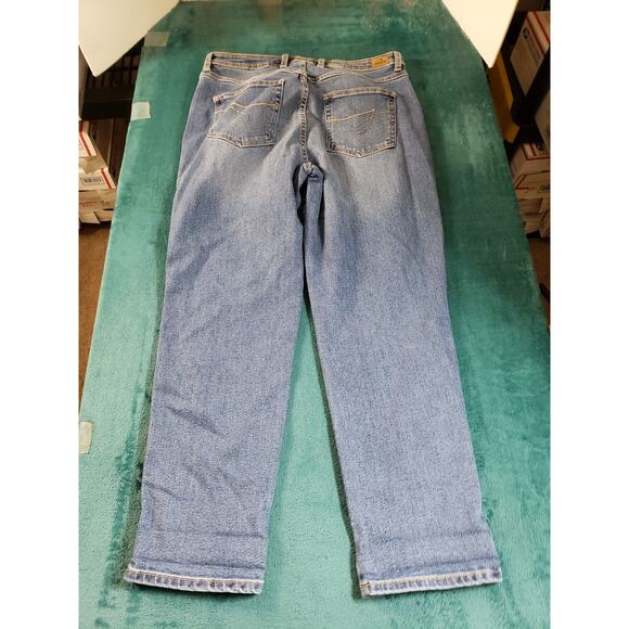 Jordache Jeans Size 14 Womens Blue Stretch Pants Denim High Rise Curvy Mom - Picture 11 of 13